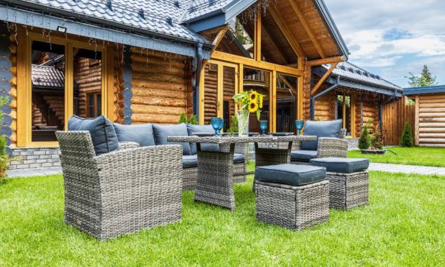 Комплект мебели ZOYA из искусственного ротанга (серый) Комплект мебели ZOYA из искусственного ротанга (серый)