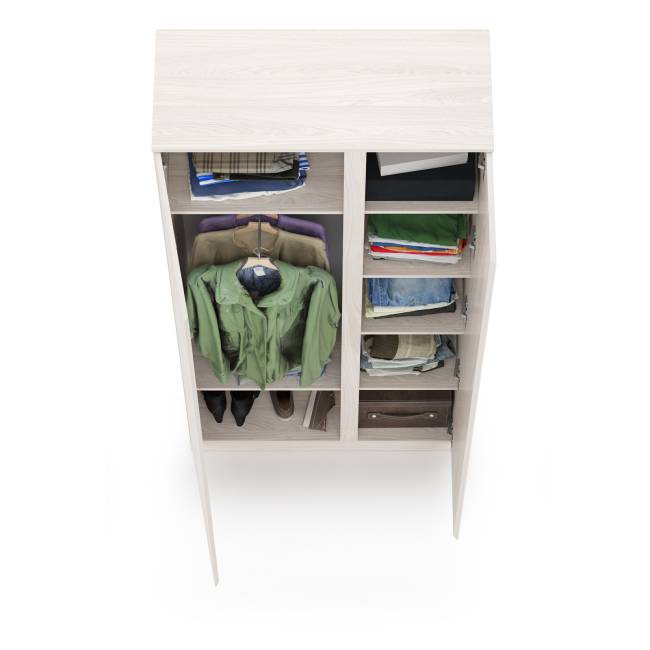 Шкаф комбинированный Ника 13.11 цвет ясень анкор светлый Шкаф комбинированный Ника 13.11 цвет ясень анкор светлый