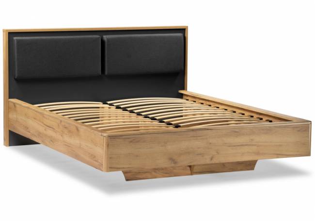 Кровать Клауд 140х200 парящая дуб крафт золотой / антрацит