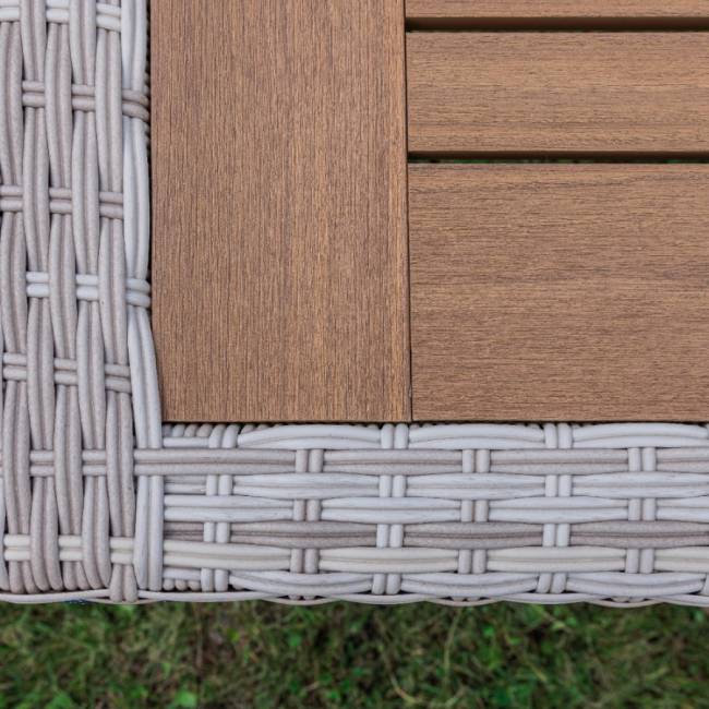 AMELIA обеденный комплект бежевого цвета на 4 персоны