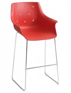 Кресло пластиковое барное More ST 76 600х550х1140 мм