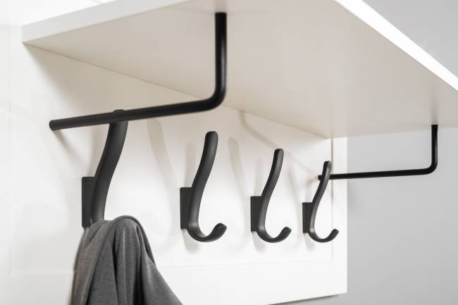 Вешалка Остин 15.12 цвет белый шагрень Вешалка Остин 15.12 цвет белый шагрень