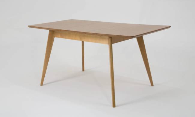 Стол Сканди 120 натур со стульями Франк натур рогожка серый