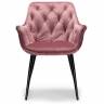 Стул на металлокаркасе Remo dark pink