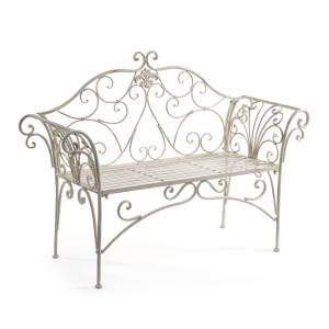 Скамья Secret de Maison BEAUJOLAIS (mod. PL08-8574) металл, 136х46х96см, белый антик (antique white) белый