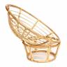Кресло PAPASAN ECO/ПАПАСАН ЭКО P115-1/SP STD /c подушкой, ремешками/ диаметр подушки 125 см, 115x101x92 см, Natural (натуральный), ткань Коричневый, 3М7-147 Natural (натуральный)