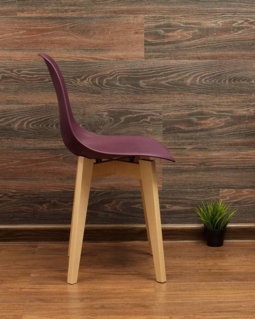 Стол Монте К 100 натур со стульями Сашш натур фиолетовый Стол Монте К 100 натур со стульями Сашш натур фиолетовый