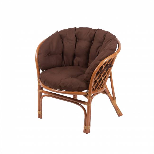 Комплект кофейный из нат. ротанга "Багама S" (2+1), коньяк