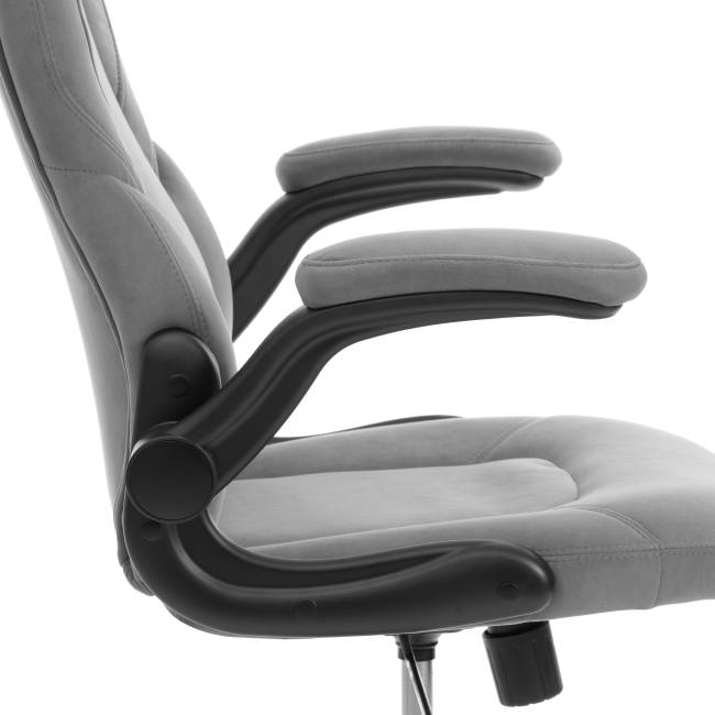 Кресло BAZUKA metalBL велюр, серый, 29, 54х48х132 см серый велюр