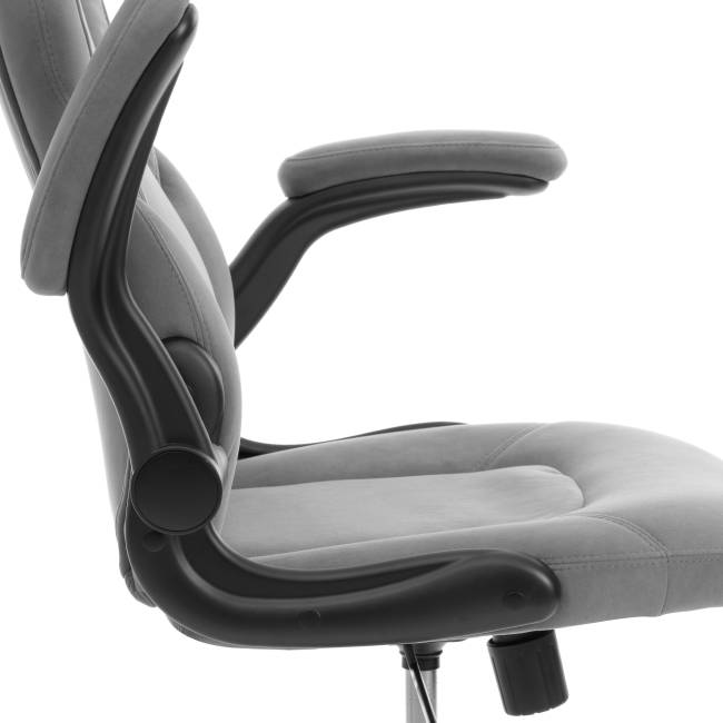 Кресло BAZUKA metalBL велюр, серый, 29, 54х48х132 см серый велюр