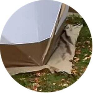 Палатка зимняя куб СЛЕДОПЫТ Premium 1,8х1,8 м, 3-х местная, 3 слоя, цв. белый/олива