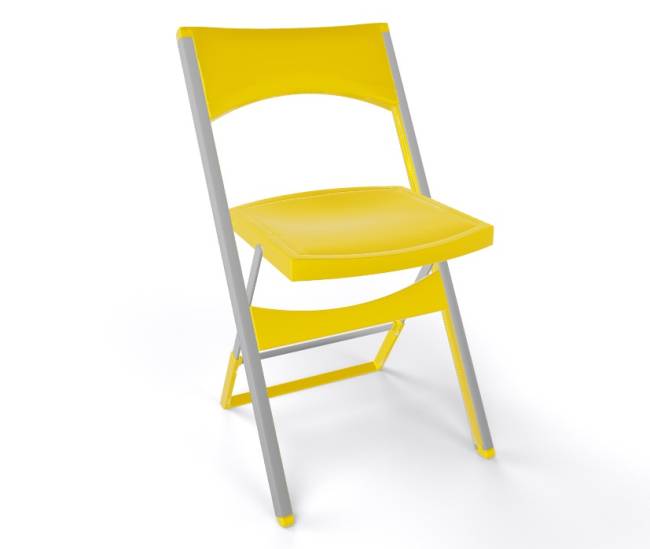Стул пластиковый складной Compact желтый 435х470х775 мм Стул пластиковый складной Compact желтый 435х470х775 мм