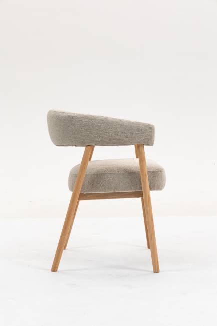 Стул обеденный Zubo с деревянными ножками бежевый 2 шт.