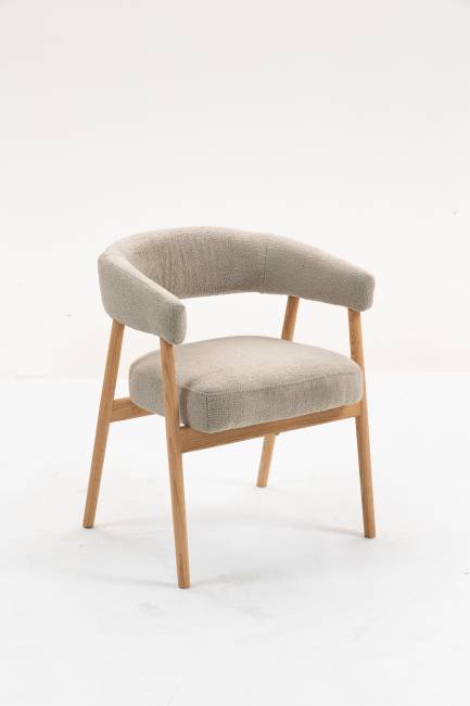 Стул обеденный Zubo с деревянными ножками бежевый 2 шт.