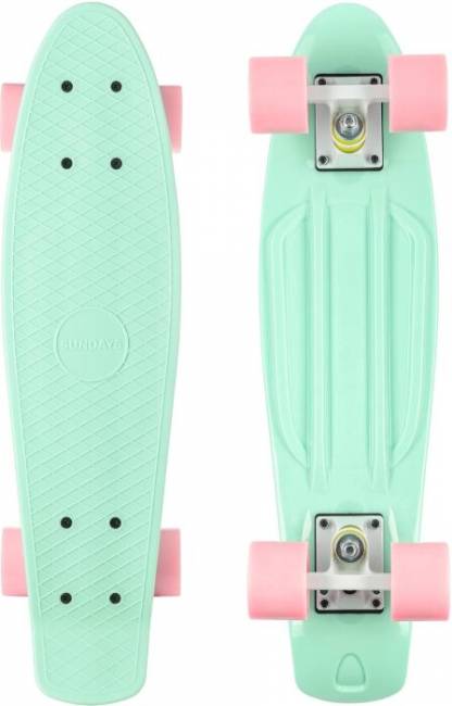 Пенни борд Sundays WX-201A Bubble Gum (бирюзовый)