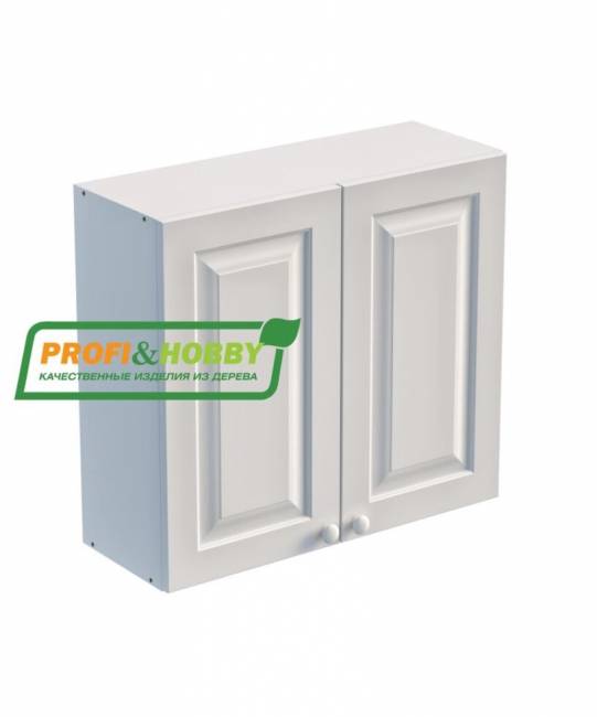 Шкаф навесной 800 х 300 х 720 филенка, сосна, бесцветный лак