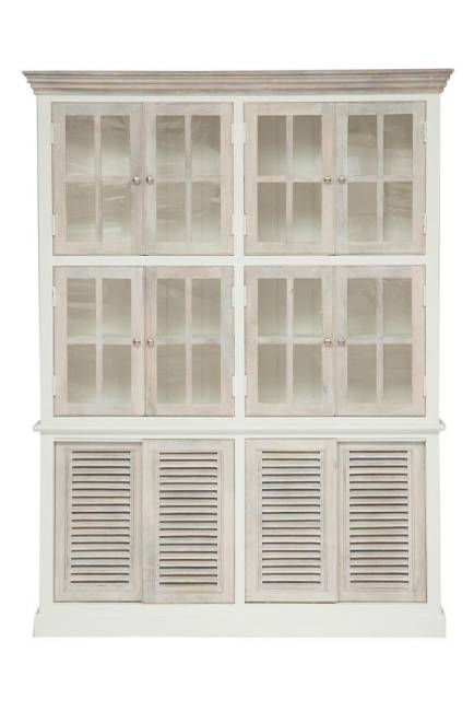 Библиотека Secret de Maison Ривьера/Riviera (мод. 2318) массив манго, 160х40х210см, античный белый/белый Antique white/white wash дерево манго Библиотека Secret de Maison Ривьера/Riviera (мод. 2318) массив манго, 160х40х210см, античный белый/белый Antique white/white wash дерево манго