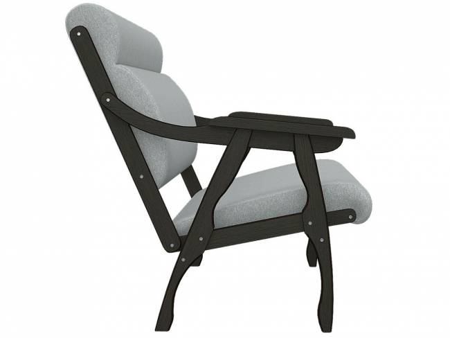 Диван Вега 10 ткань серый, каркас венге