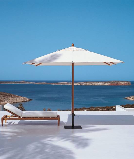 Зонт профессиональный 3х3 м Palladio Standard натуральный, слоновая кость 3000х3000 мм