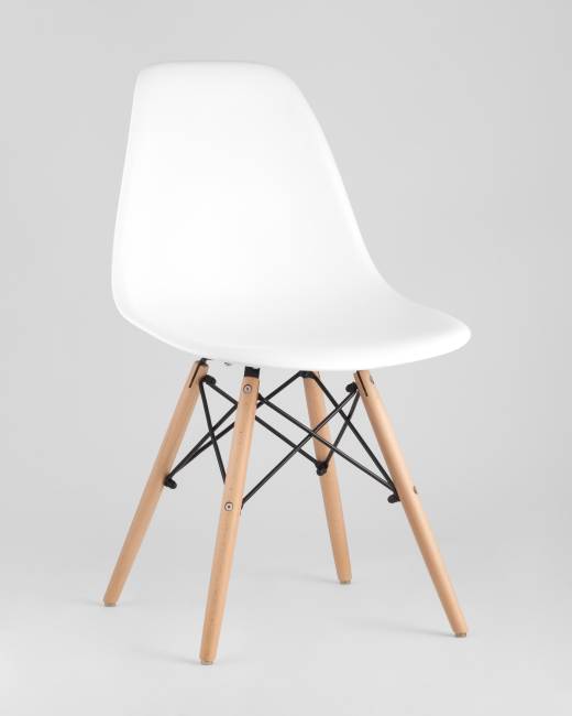 Стул Eames Style DSW белый x4 (разборный каркас)