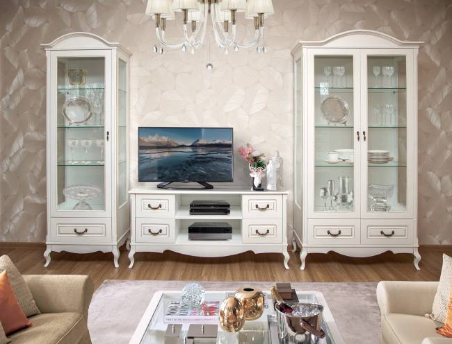 Витрина Малонн Ави 2 ств. Белый