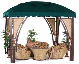 Беседка №15 классик, навес оксфорд Беседка №15 классик, навес оксфорд