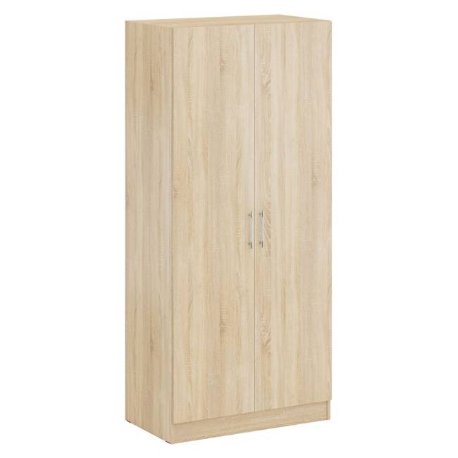 Двуспальная кровать с ящиками 1600 со шкафом для одежды 2-х створчатым Стандарт цвет дуб сонома Двуспальная кровать с ящиками 1600 со шкафом для одежды 2-х створчатым Стандарт цвет дуб сонома