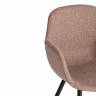 Кресло VALENTINO (mod. PC45-2) / 1 шт. в упаковке металл/экокожа/ткань, 55 х 58 х 81 см, Brown (коричневый)/чёрный Brown (коричневый)/чёрный металл/экокожа/ткань