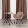 Кресло VALENTINO (mod. PC45-2) / 1 шт. в упаковке металл/экокожа/ткань, 55 х 58 х 81 см, Brown (коричневый)/чёрный Brown (коричневый)/чёрный металл/экокожа/ткань