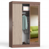 Шкаф-купе СВК-1300 цвет ясень шимо светлый/ясень шимо тёмный