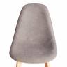Стул CINDY SOFT (mod. C1021F1-1) / 1 шт. в упаковке фактурный велюр/дерево бук, 55 х 48 х 83 см, Серый LY1701-26 / натуральный Серый LY1701-26 / натуральный фактурный велюр/дерево бук
