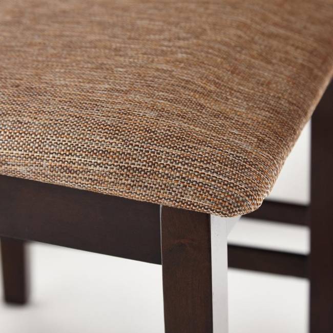 Обеденный комплект Хадсон (стол + 4 стула)/ Hudson Dining Set дерево гевея/мдф, стол: 110х70х75см / стул: 44х42х89см, cappuccino (темный орех), ткань кор.-зол. (1 cappuccino (темный орех) дерево гевея/мдф Обеденный комплект Хадсон (стол + 4 стула)/ Hudson Dining Set дерево гевея/мдф, стол: 110х70х75см / стул: 44х42х89см, cappuccino (темный орех), ткань кор.-зол. (1 cappuccino (темный орех) дерево гевея/мдф