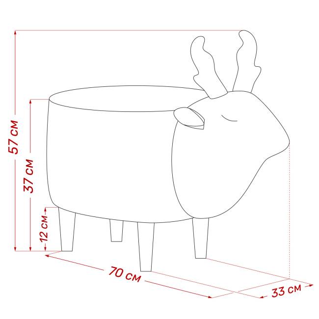 Пуф Leset Оленёнок V18 бежевый, компаньон Milos 02 белый Бук Пуф Leset Оленёнок V18 бежевый, компаньон Milos 02 белый Бук