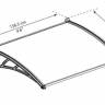 Дверной козырек Palram Canopia NEO 1350