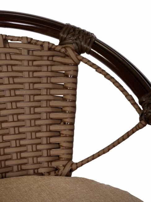 Кресло Bali (Бали) из искусственного ротанга, орех