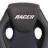 Кресло RACER GT new кож/зам/ткань, металлик/серый, 36/12 металлик/серый кож/зам/ткань