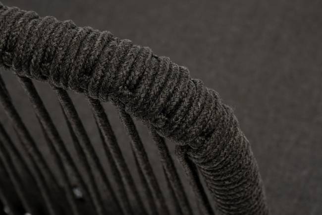 "Канны" диван модульный плетеный из роупа, каркас алюминий белый, роуп светло-серый круглый, ткань светло-серая