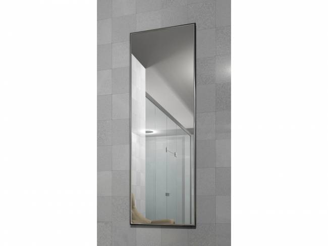 Зеркало настенное в раме Сельетта-5, глянец серебро 150 см х 50 см Зеркало настенное в раме Сельетта-5, глянец серебро 150 см х 50 см