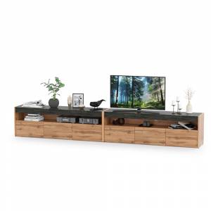 Две тумбы под ТВ 13.272 + 13.272 цвет дуб вотан/интра