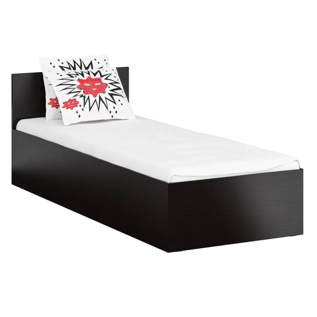 Кровать односпальная 800 с пеналом Стандарт цвет венге