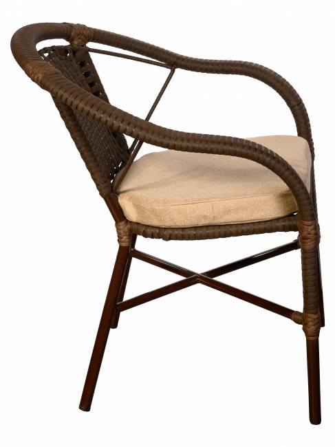 Кресло Denver (Денвер) из искусственного ротанга, орех