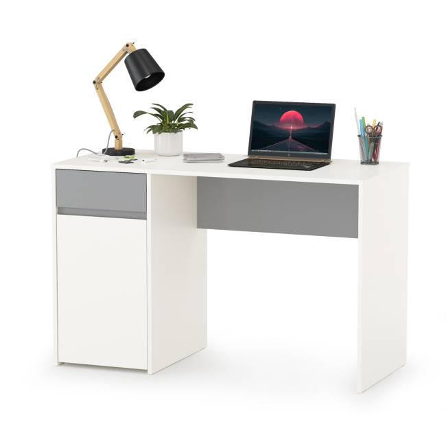 Для двоих детей молодёжная стенка Торонто цвет белый шагрень/стальной серый Для двоих детей молодёжная стенка Торонто цвет белый шагрень/стальной серый