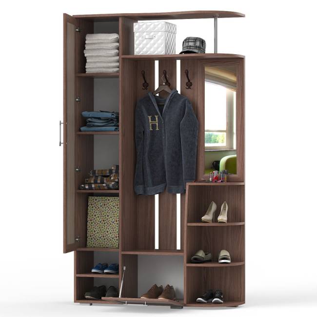 Прихожая Ксения-2, цвет ясень шимо светлый/ясень шимо тёмный