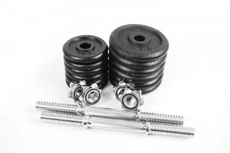 Набор гантелей и штанга ATLAS SPORT 48 кг Набор гантелей и штанга ATLAS SPORT 48 кг