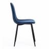 Стул BREEZE (mod. 4724) вельвет/металл, 44 х 53 х 87 см, Blue (синий) HLR63 / черный