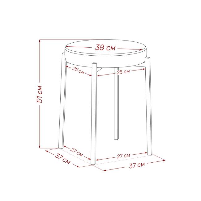 Табурет Leset Авис профиль Ultra Grafit Белый Табурет Leset Авис профиль Ultra Grafit Белый