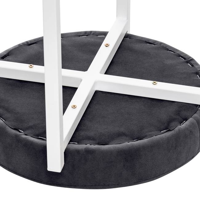 Табурет Leset Авис профиль Ultra Grafit Белый Табурет Leset Авис профиль Ultra Grafit Белый