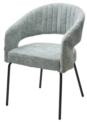 Стул SNUG 3018-04 мятный, шенилл / черный каркас, ®DISAUR Стул SNUG 3018-04 мятный, шенилл / черный каркас, ®DISAUR