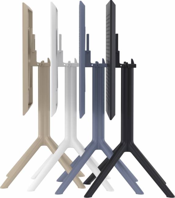 Стол пластиковый складной Sky Folding Table 60 черный 600х600х740 мм