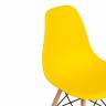 Стул CINDY (EAMES) (mod. 1801) / 1 шт. в упаковке дерево бук/металл/сиденье пластик, 45x51x82 см, Yellow (Желтый) Yellow (Желтый) дерево бук/металл/сиденье пластик